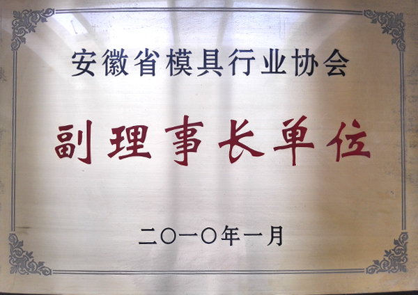 安徽省模具行業(yè)協(xié)會副理事長單位